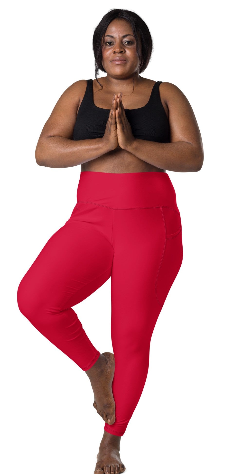 Crimson Leggings with Pockets | Size Inclusive
